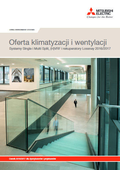 Katalog klimatyzacji i&nbsp;wentylacji Mitsubishi 2016